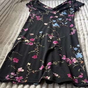 City Triangles Black Floral Dress